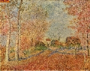 Stra�e am Waldrand nach Sisley